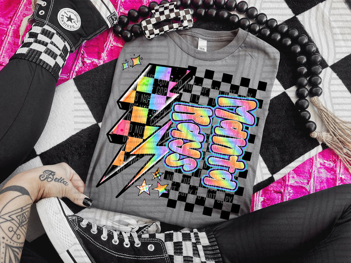Youth Neon Side Bolt DTF Print