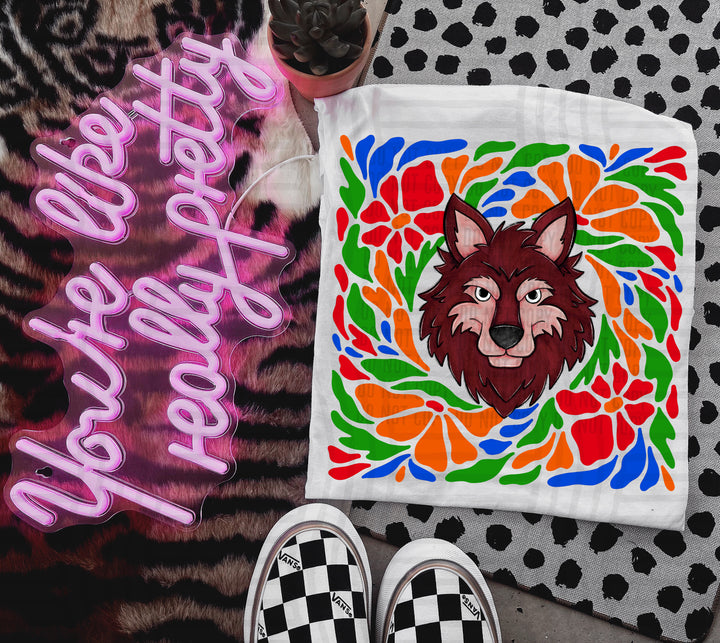 Retro Floral Mascot Heads DTF Print