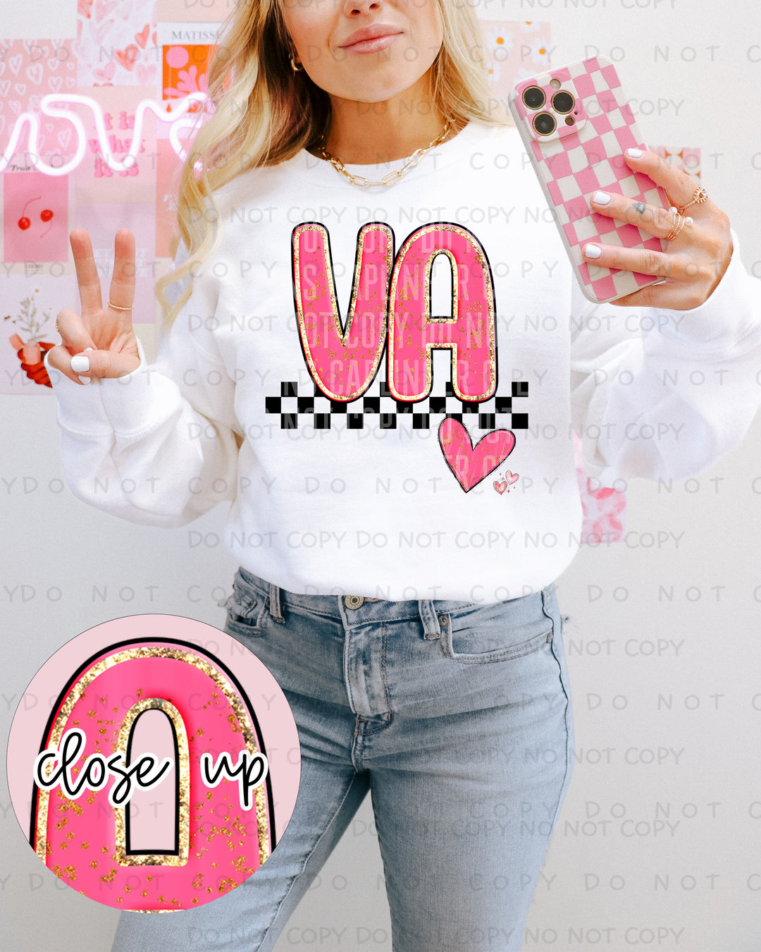 Sweet Pink Names DTF Print