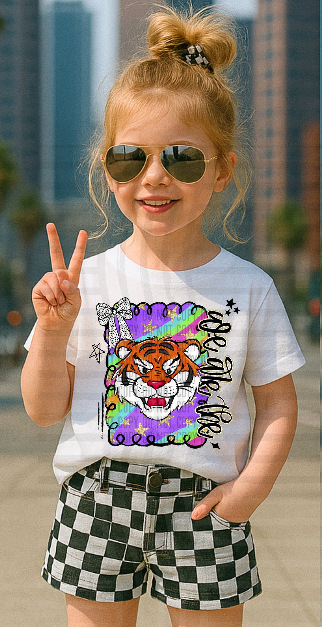 Preppy Swirl Mascot DTF Print