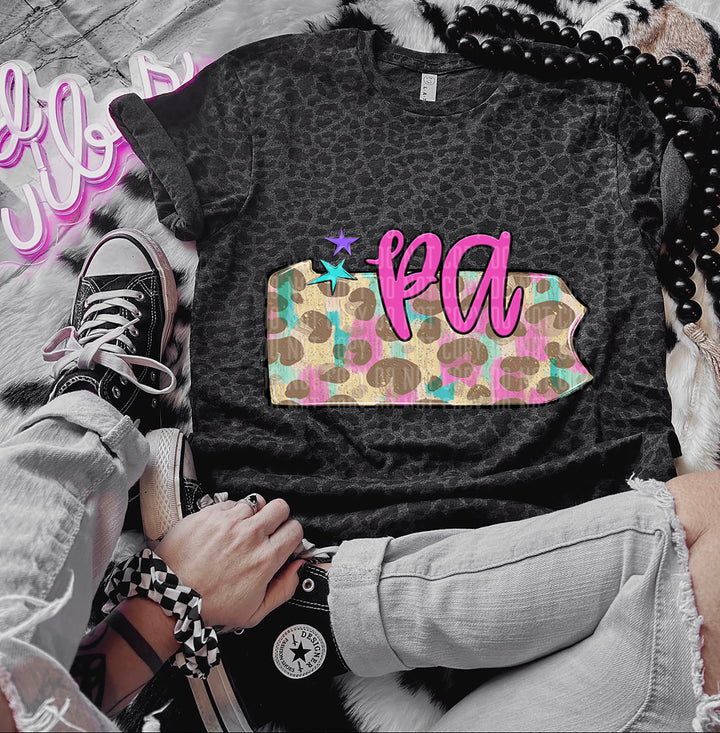 Preppy Bright States DTF Print