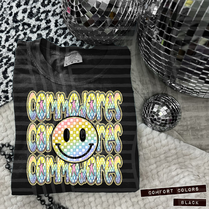Rainbow Smiley Triple Stack DTF Print