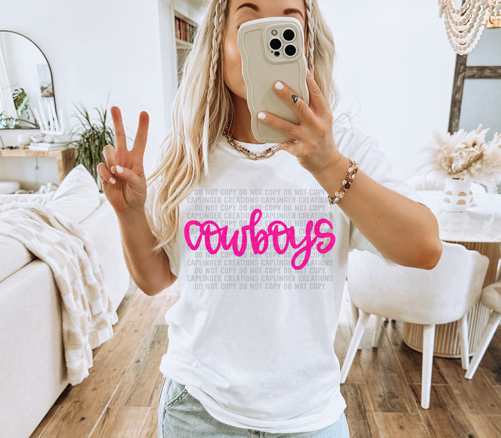 Hand Lettering Mascots DTF Print