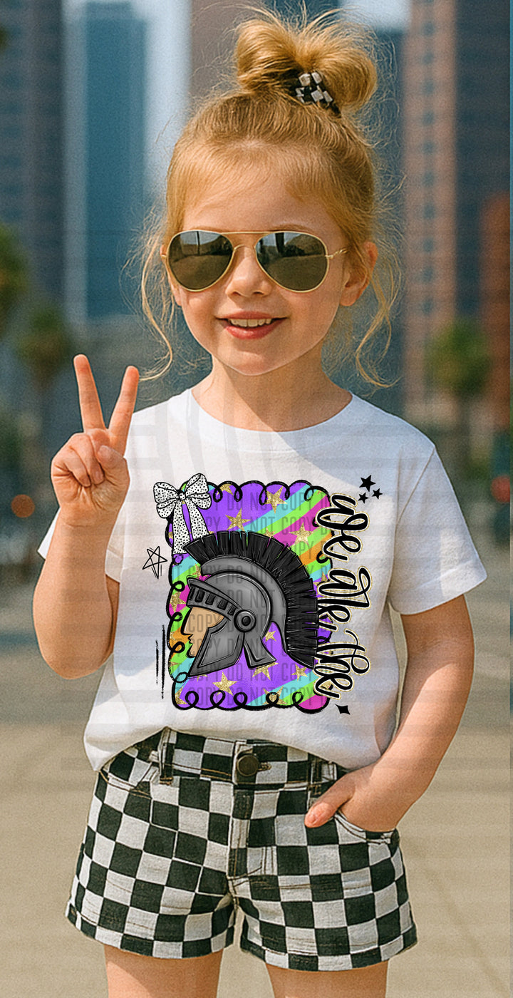 Preppy Swirl Mascot DTF Print