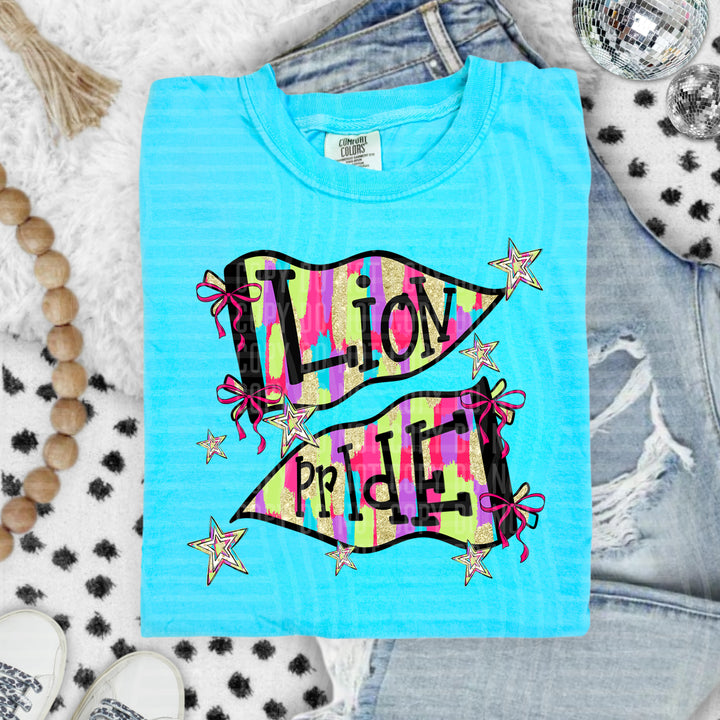 Preppy Bright Flags DTF Print