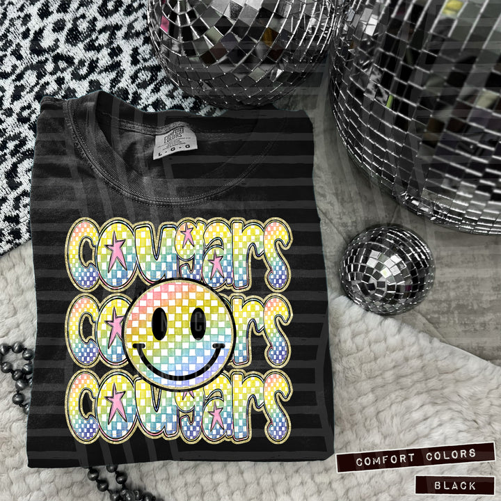 Rainbow Smiley Triple Stack DTF Print