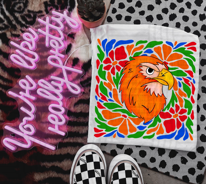 Retro Floral Mascot Heads DTF Print