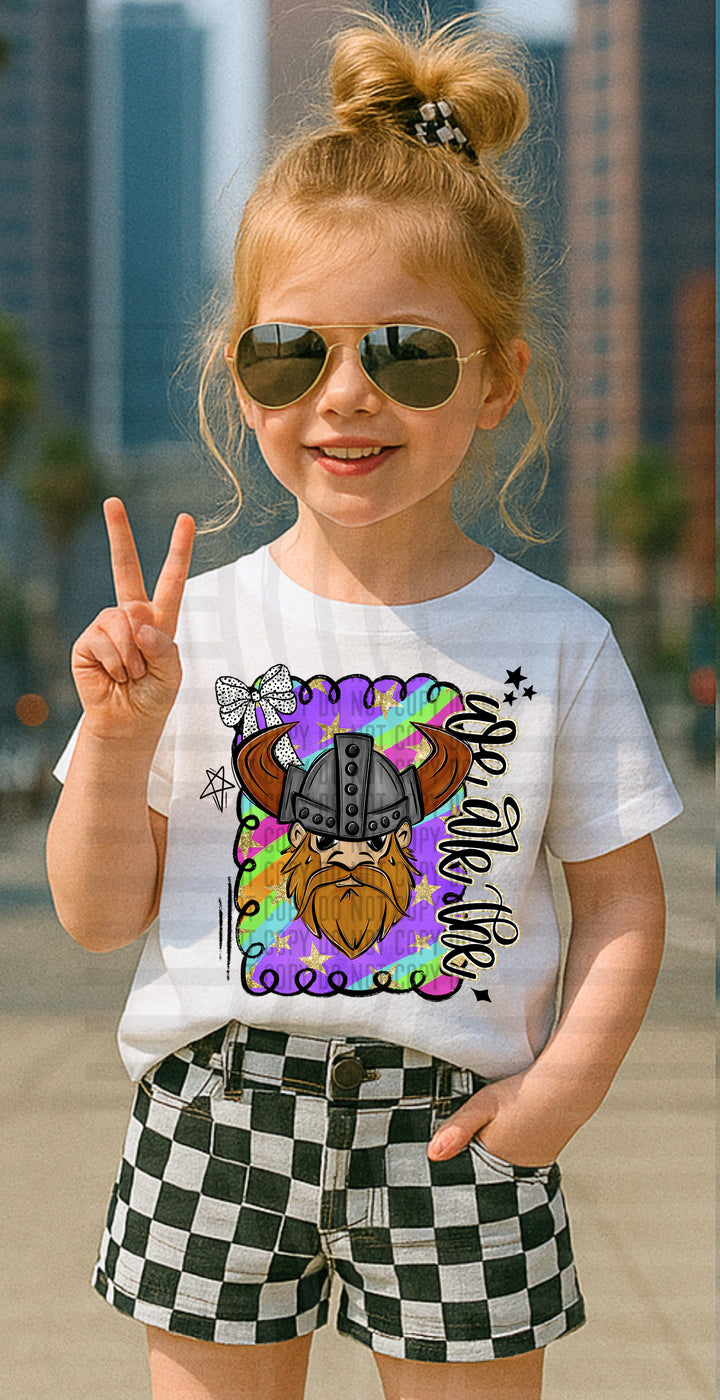 Preppy Swirl Mascot DTF Print