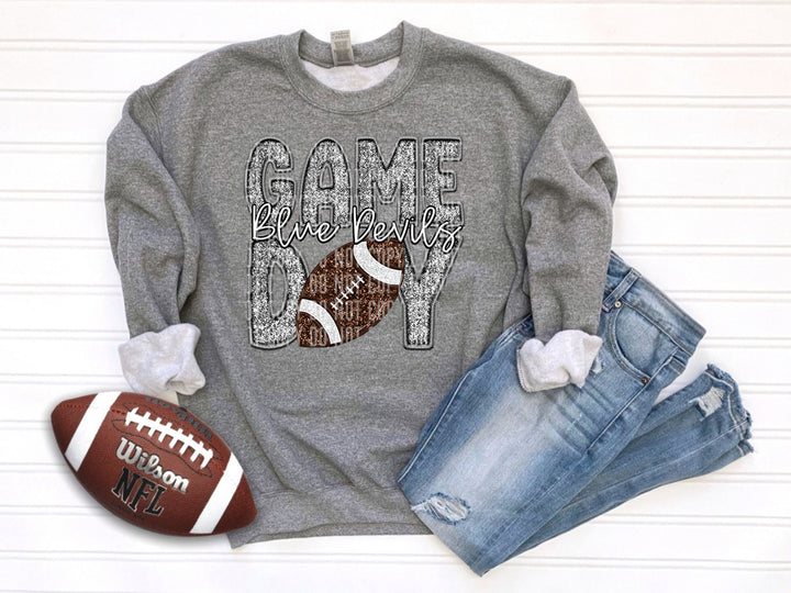 Grey Football DTF Print
