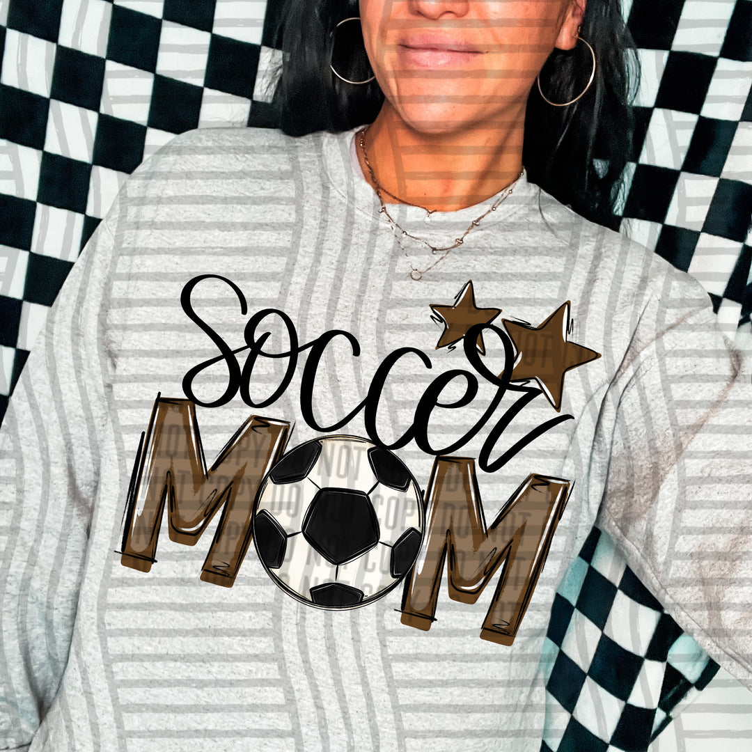 Sports Mom Soccer DTF Print