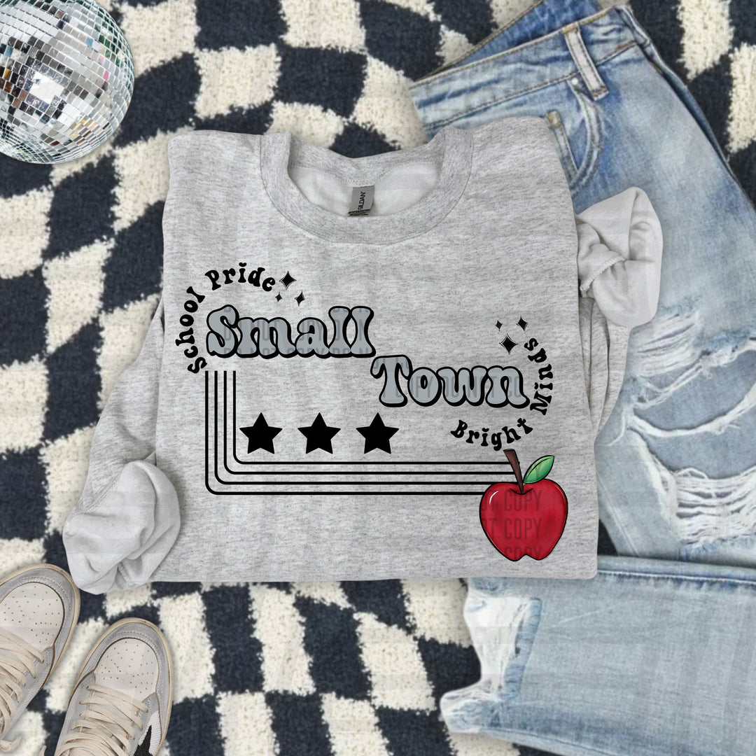 Small Town Apple DTF Print