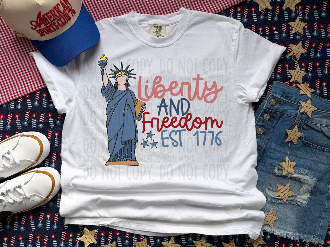 Liberty And Freedom DTF Print