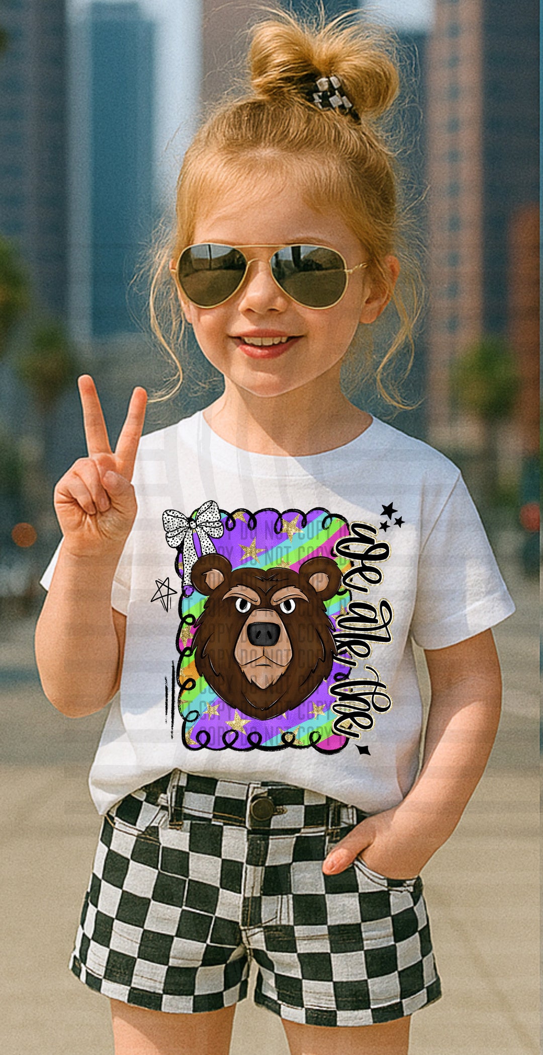Preppy Swirl Mascot DTF Print