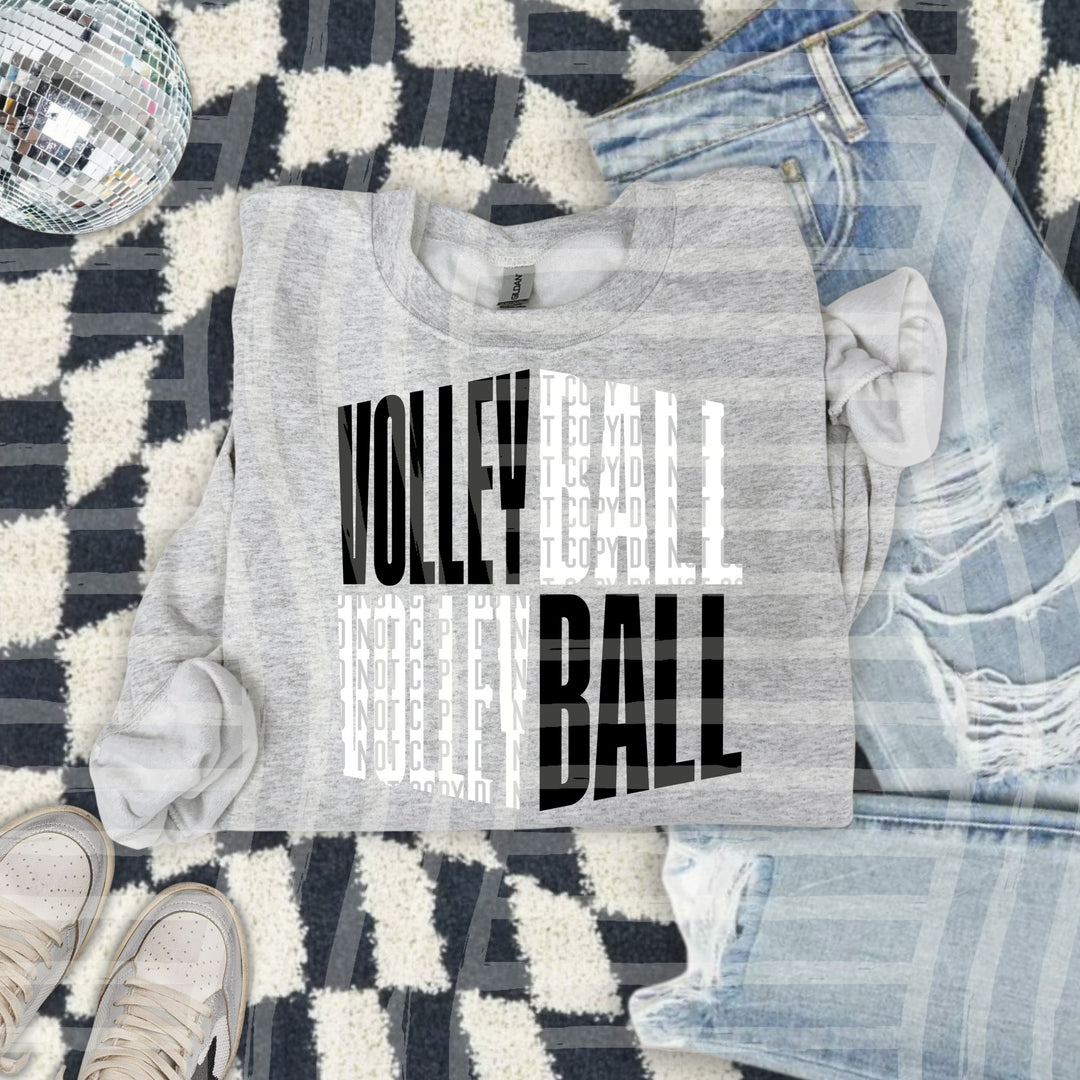 Volleyball Word Art DTF Print