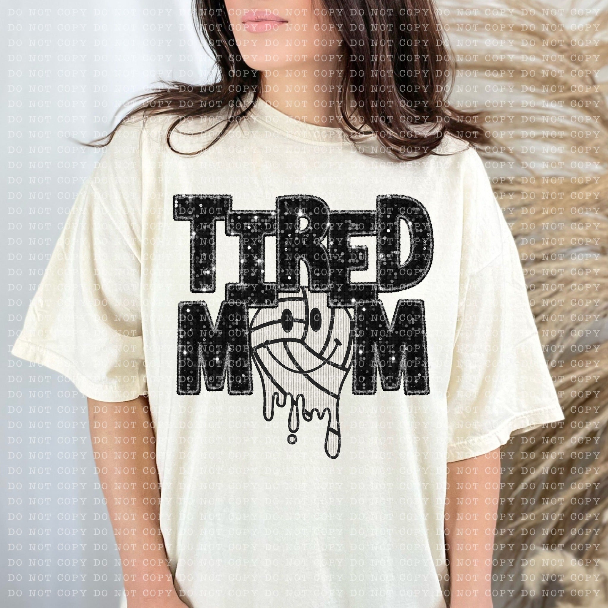 Tired Mom Drippy Sports DTF Print