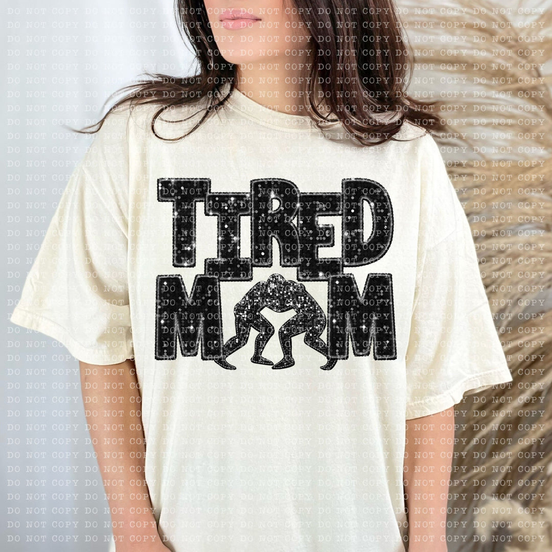 Tired Mom Sports DTF Print