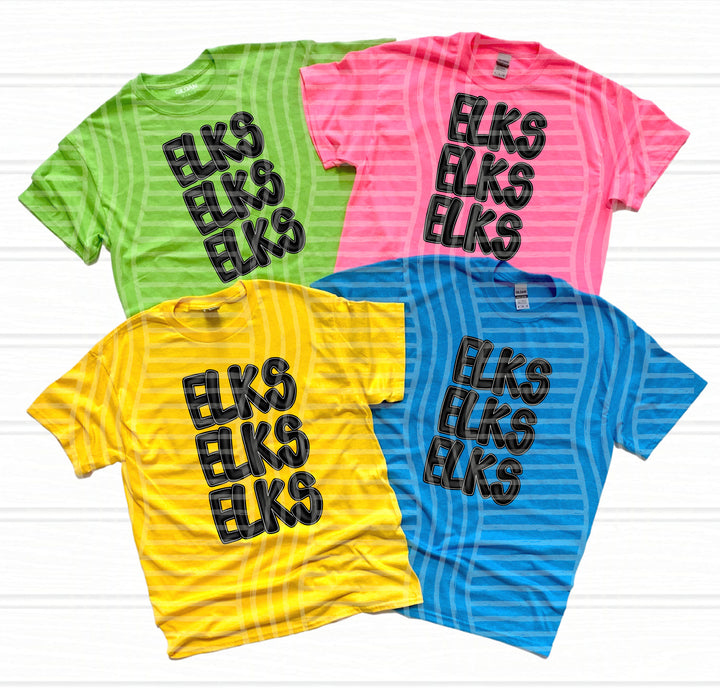 Black Stacked DTF Print