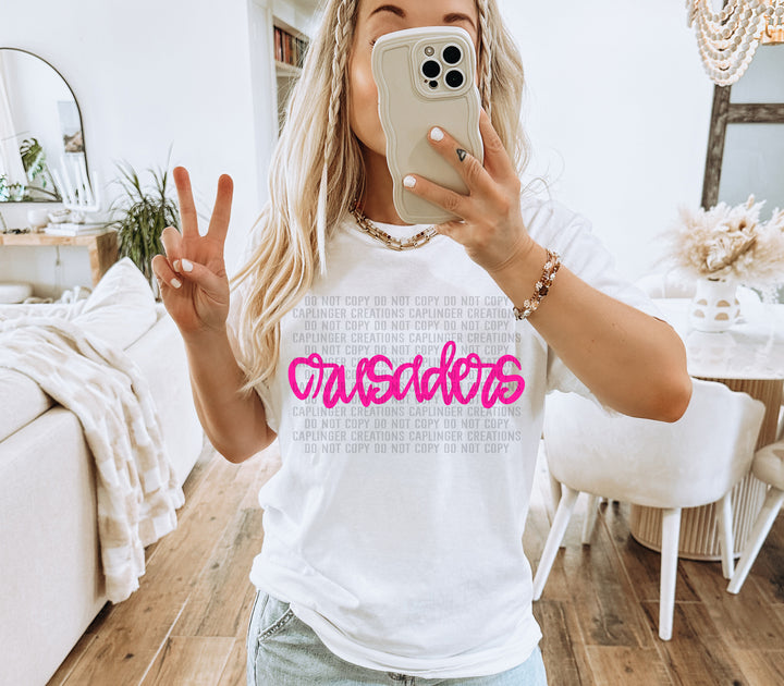 Hand Lettering Mascots DTF Print