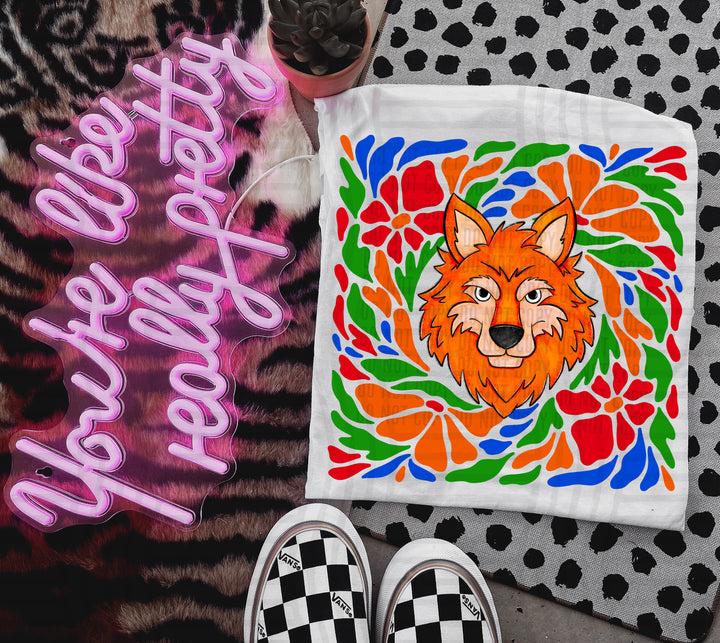 Retro Floral Mascot Heads DTF Print
