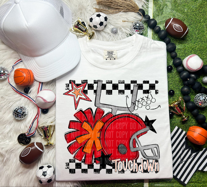 Helmet Pom Colors DTF Print