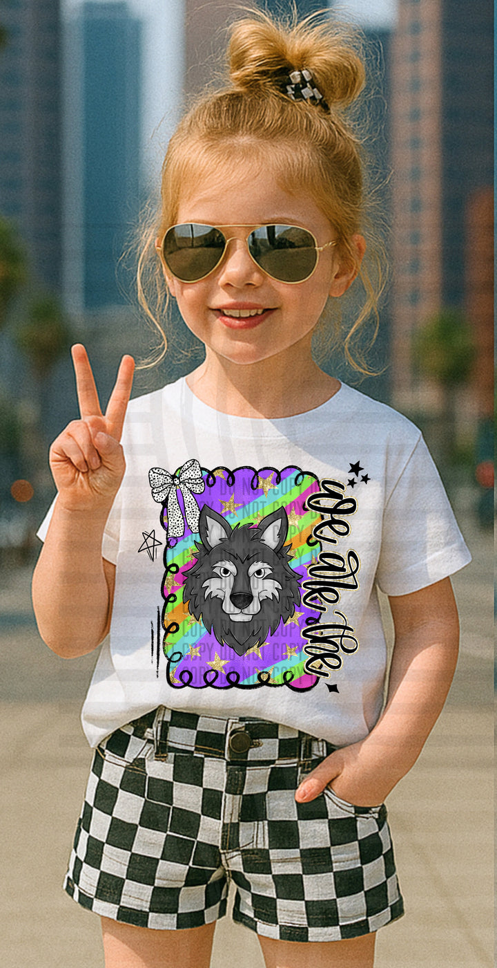 Preppy Swirl Mascot DTF Print