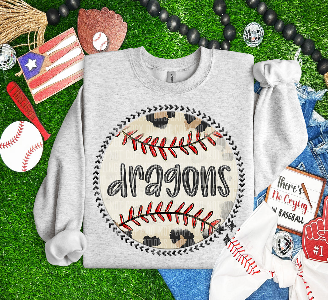 Baseball Background DTF Print