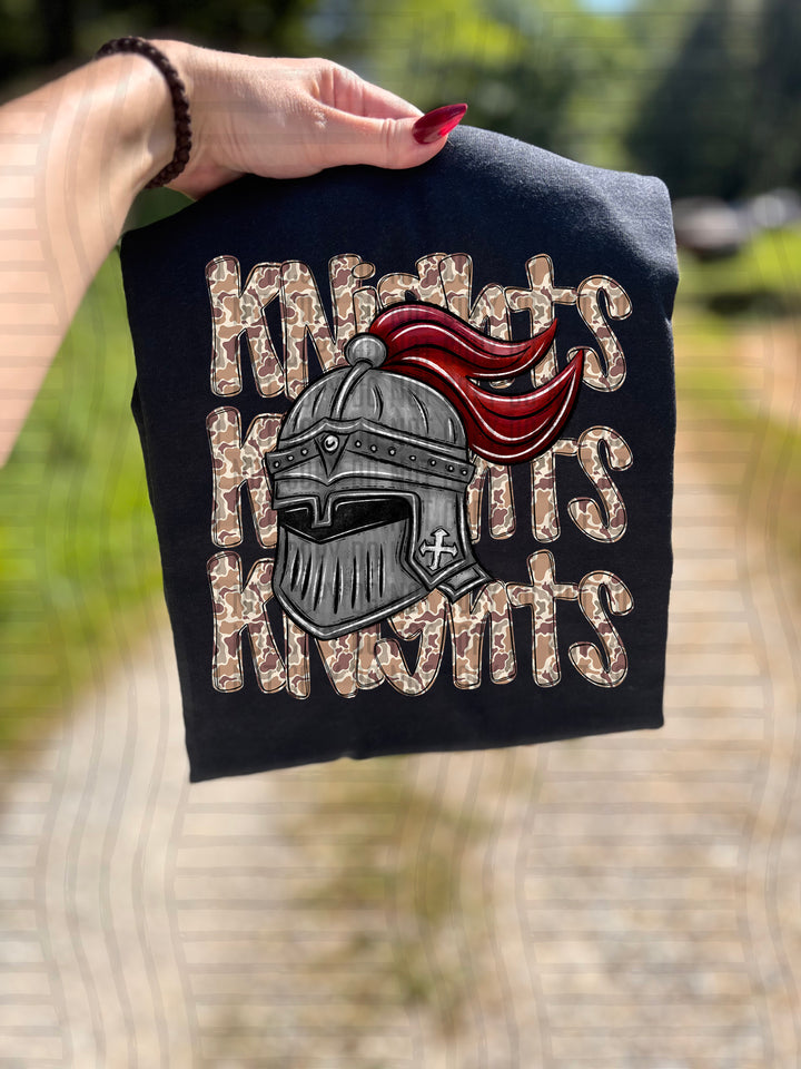 Camo Mascot Heads DTF Print