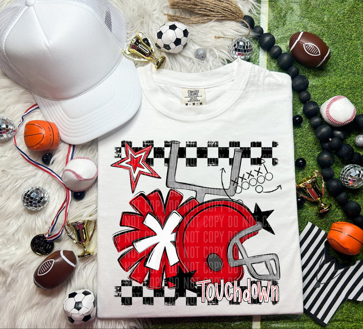 Helmet Pom Colors DTF Print