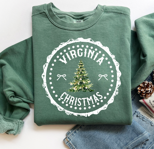 State Christmas DTF Print