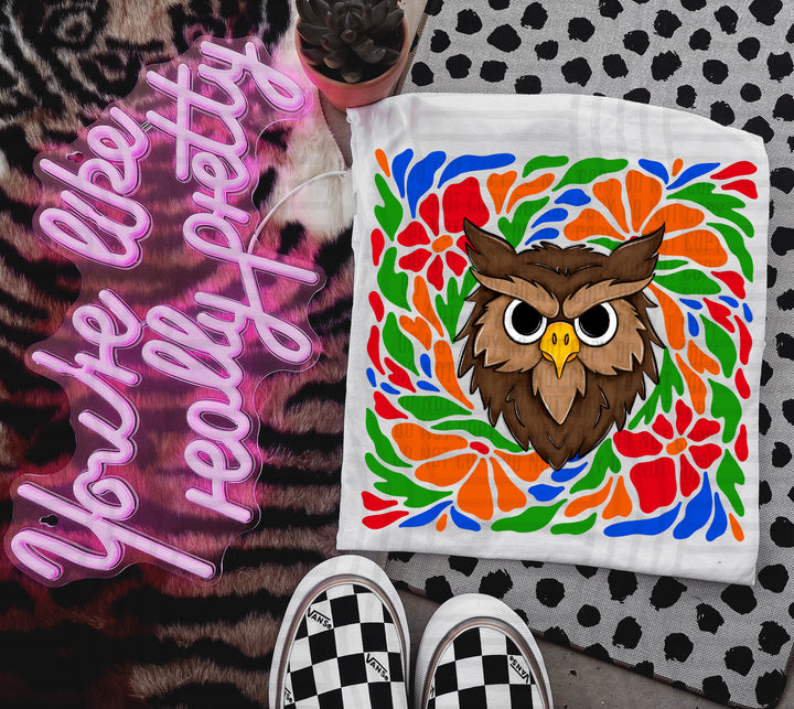 Retro Floral Mascot Heads DTF Print