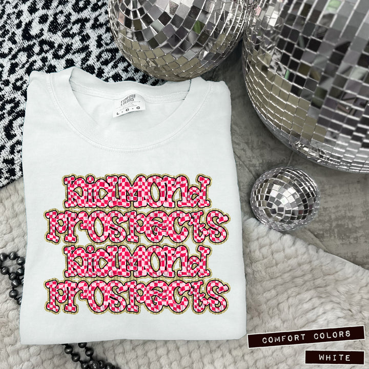 Pink Checks DTF Print