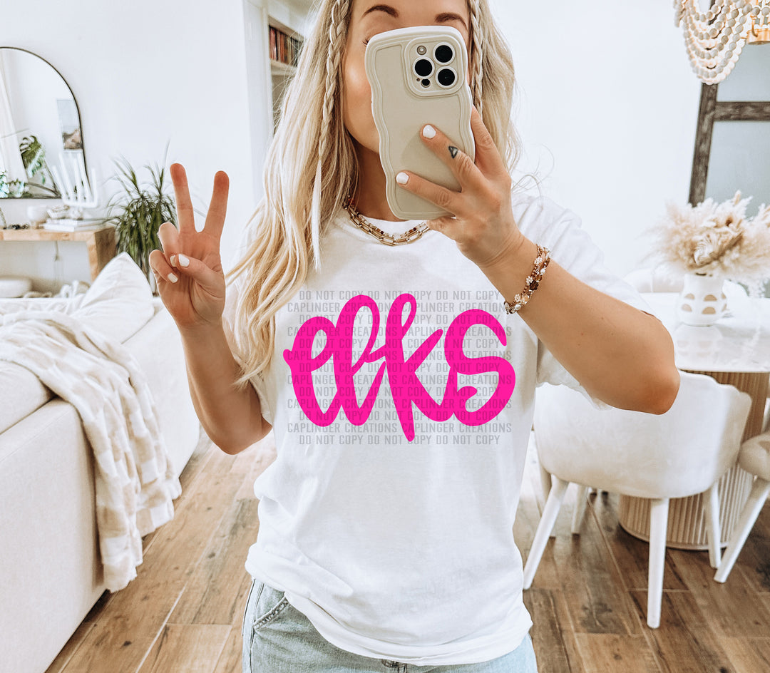 Hand Lettering Mascots DTF Print