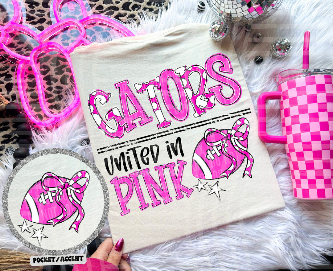 United In Pink Mascots DTF Print