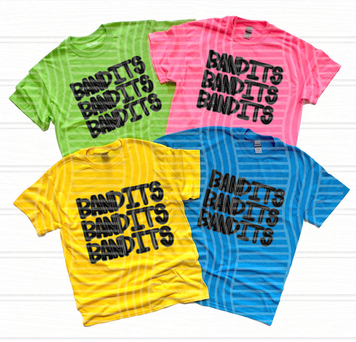 Black Stacked DTF Print