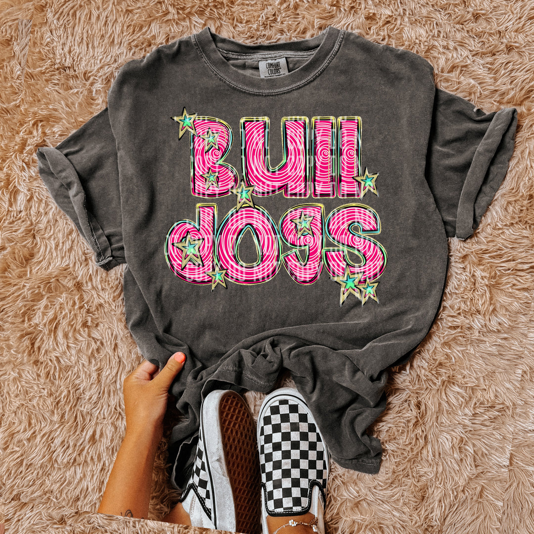 Pink Swirls DTF Print
