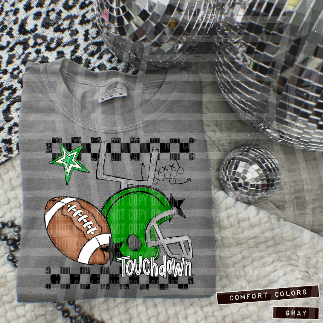 Football Helmet DTF Print
