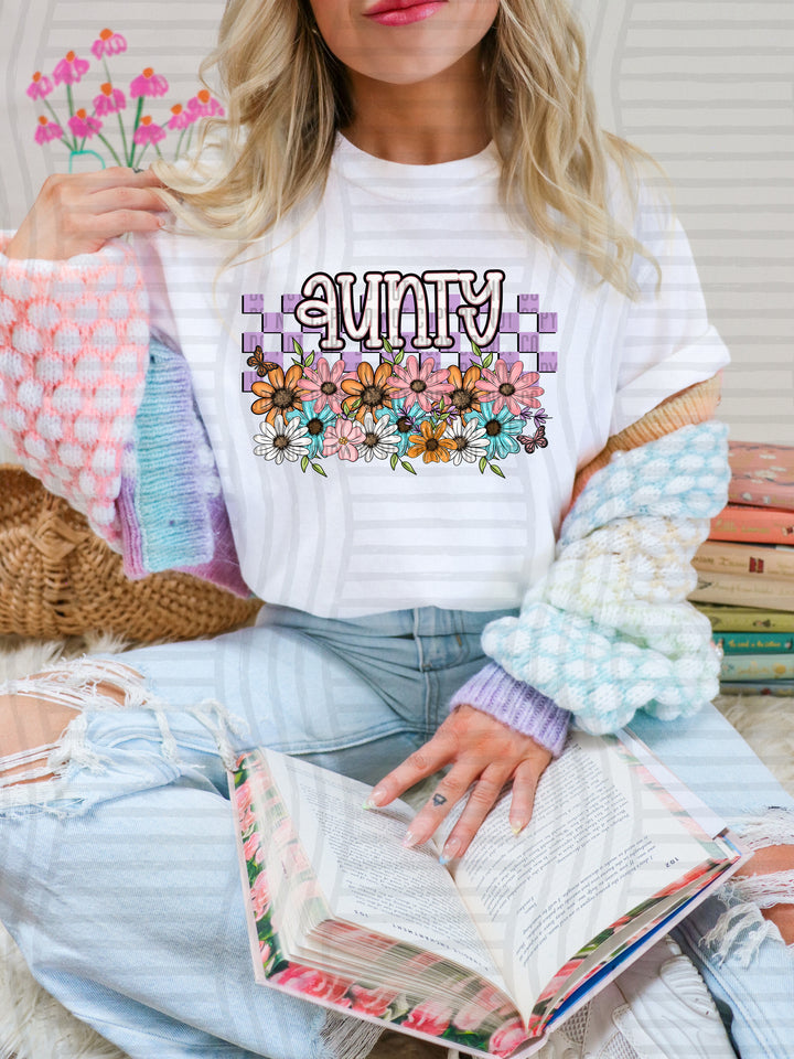 Floral Names DTF Print