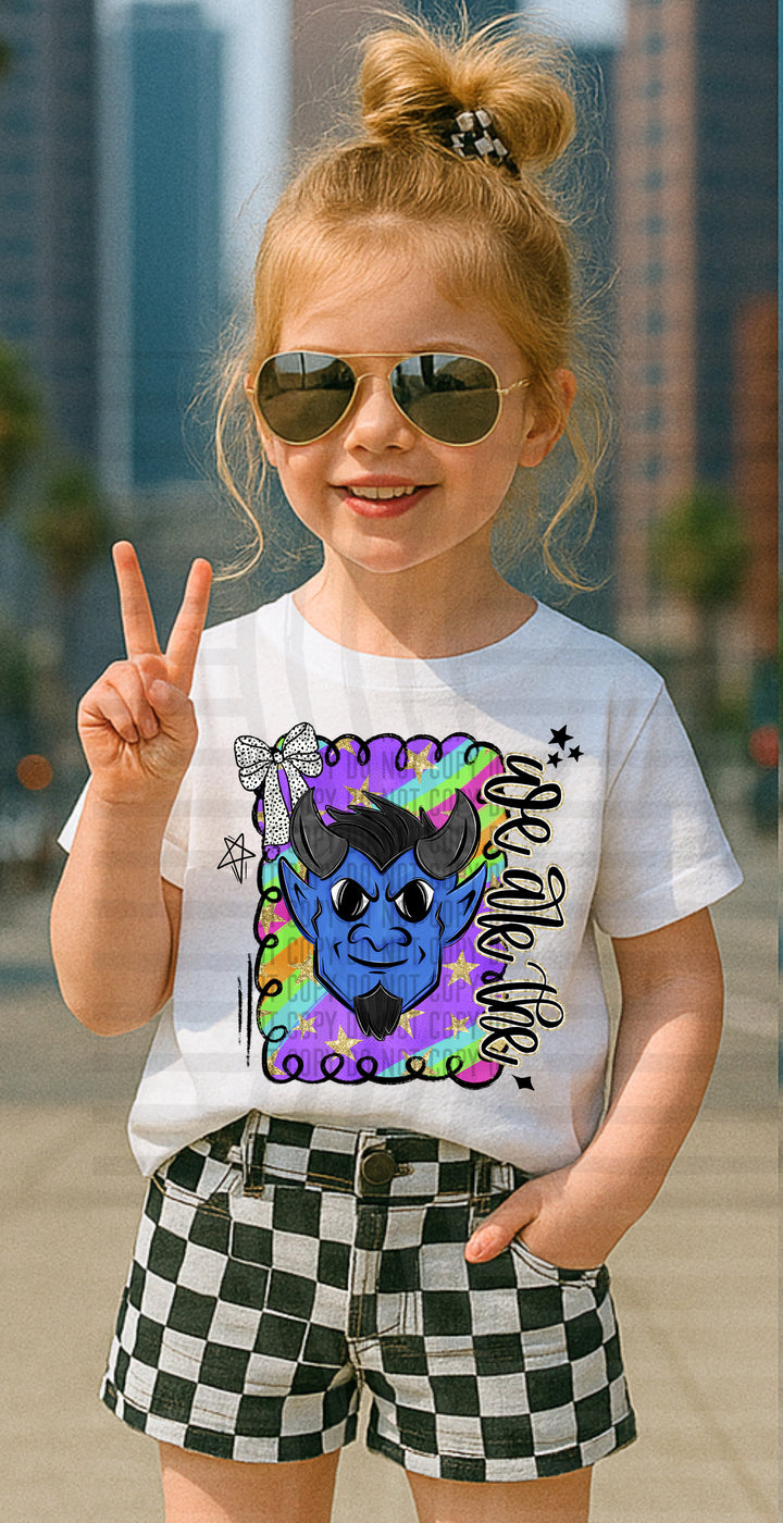 Preppy Swirl Mascot DTF Print