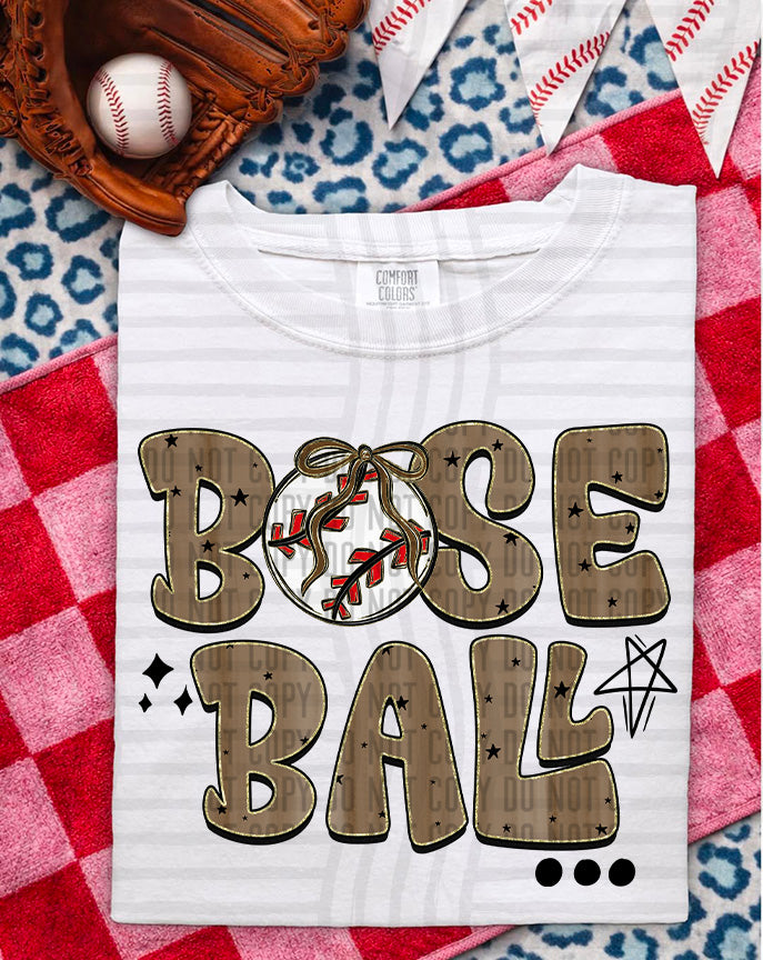 Baseball Retro DTF Print
