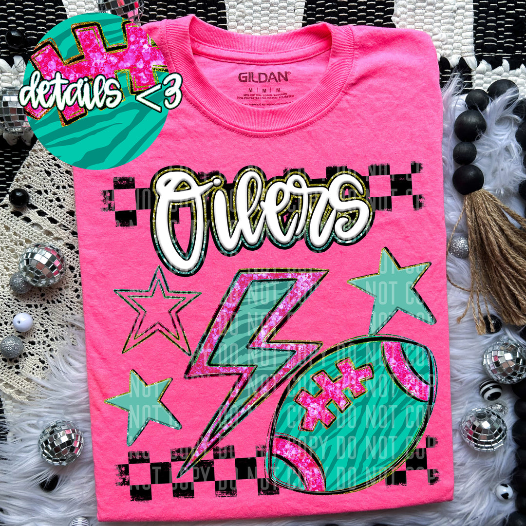 Football Bolt DTF Print
