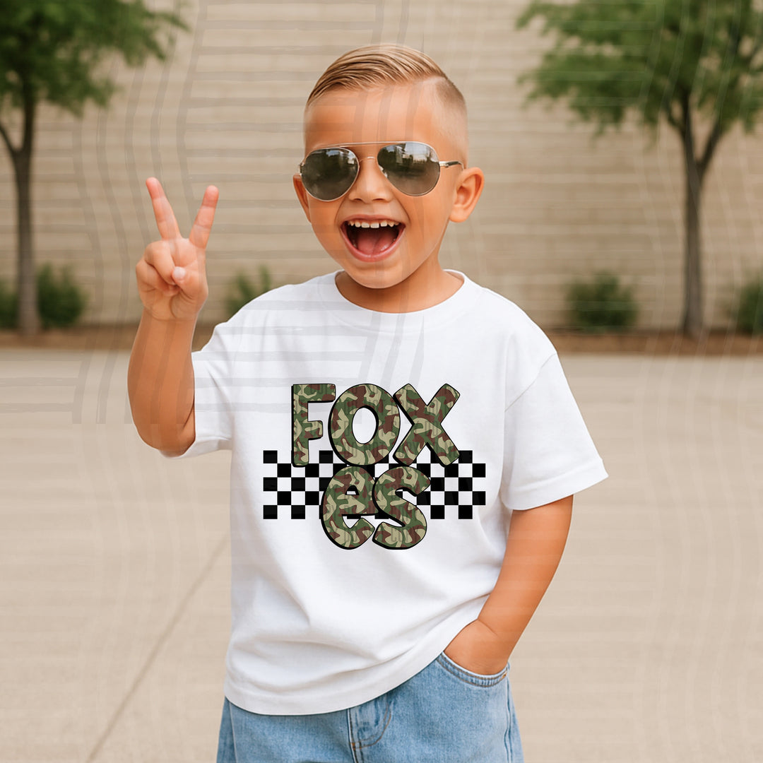 Camo DTF Print