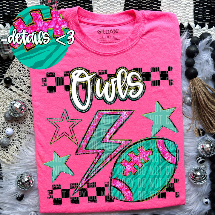 Football Bolt DTF Print