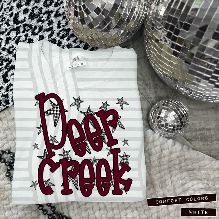 Maroon Staggered DTF Print