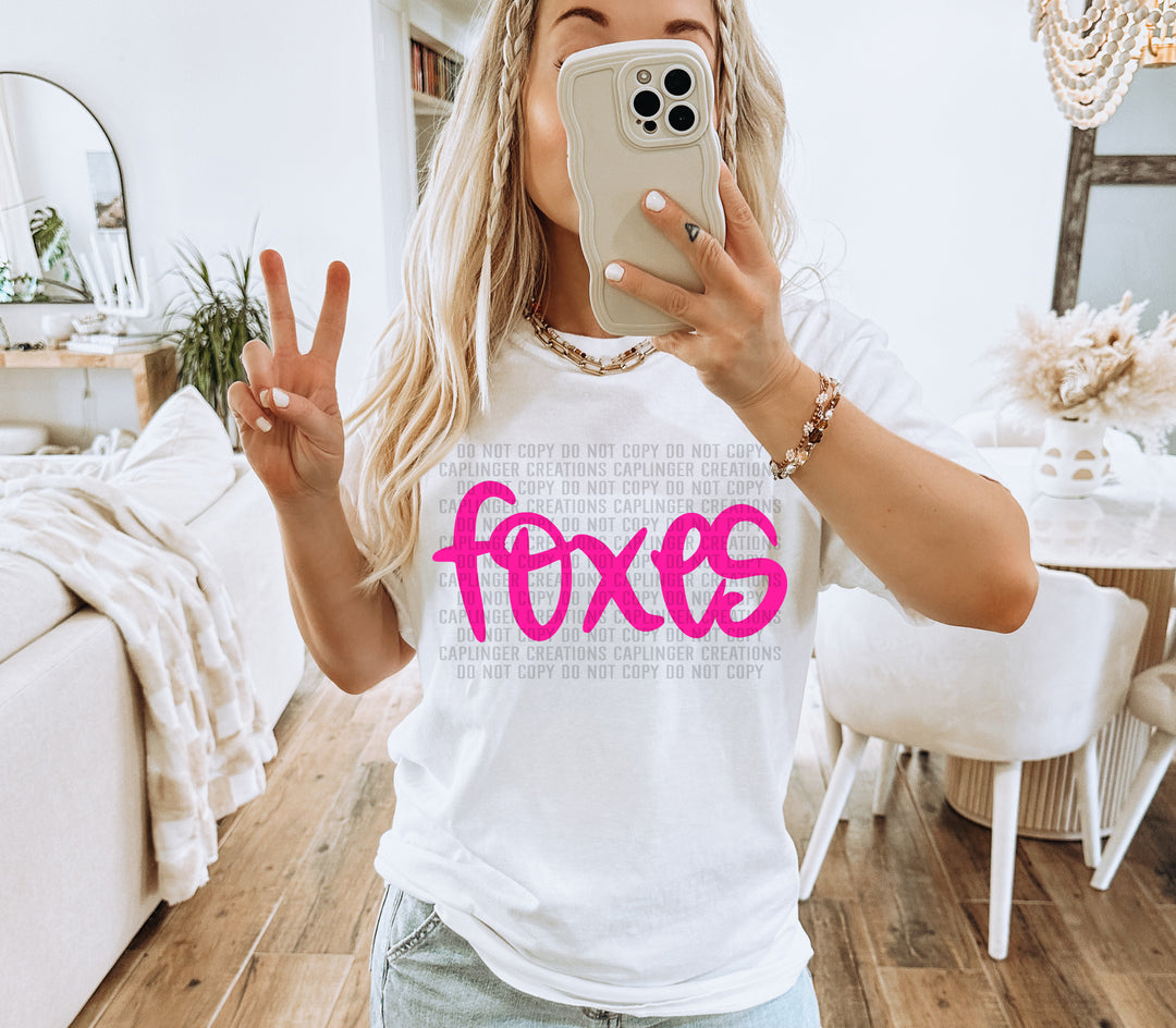 Hand Lettering Mascots DTF Print