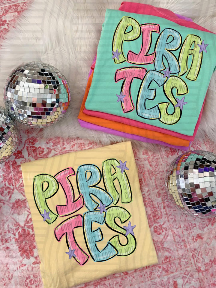 Glittery & Preppy Mascots DTF Print