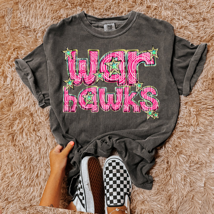 Pink Swirls DTF Print