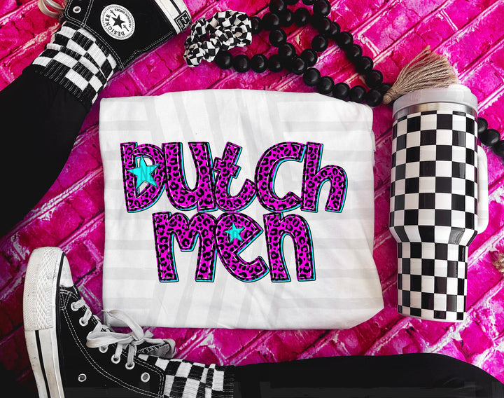 Pink Neon Leopard DTF Print
