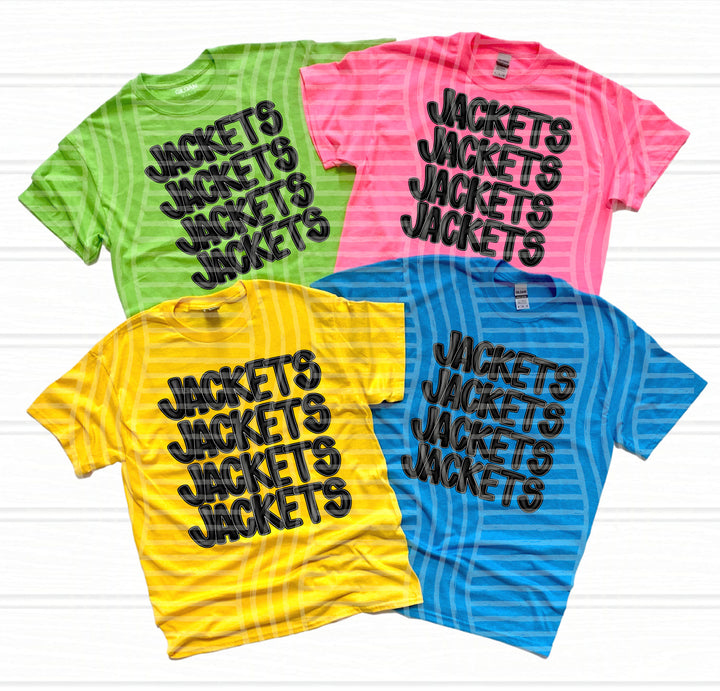 Black Stacked DTF Print