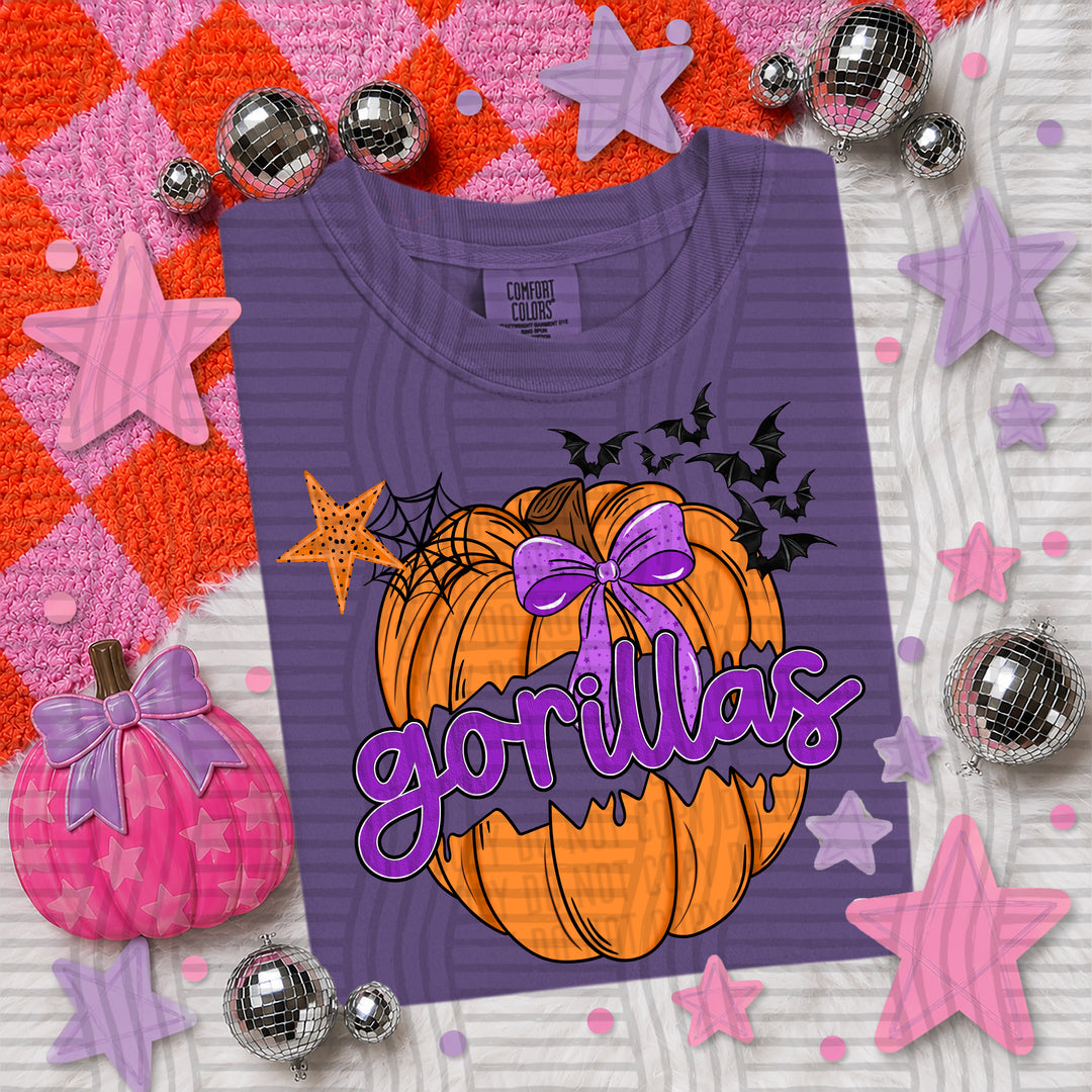 Pumpkin Pop Girly Mascots DTF Print