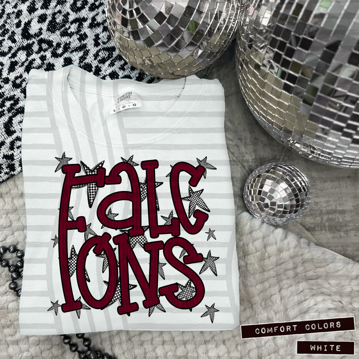 Maroon Staggered DTF Print